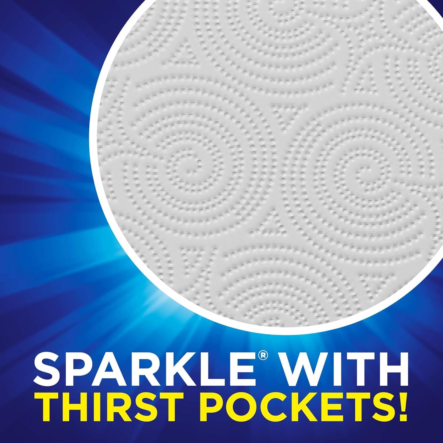 Sparkle Pick-A-Size Paper Towels, 6 Double Rolls (660 Sheets Total) - Strong 2-Ply Towels for Kitchen Cleanup and Everyday Messes