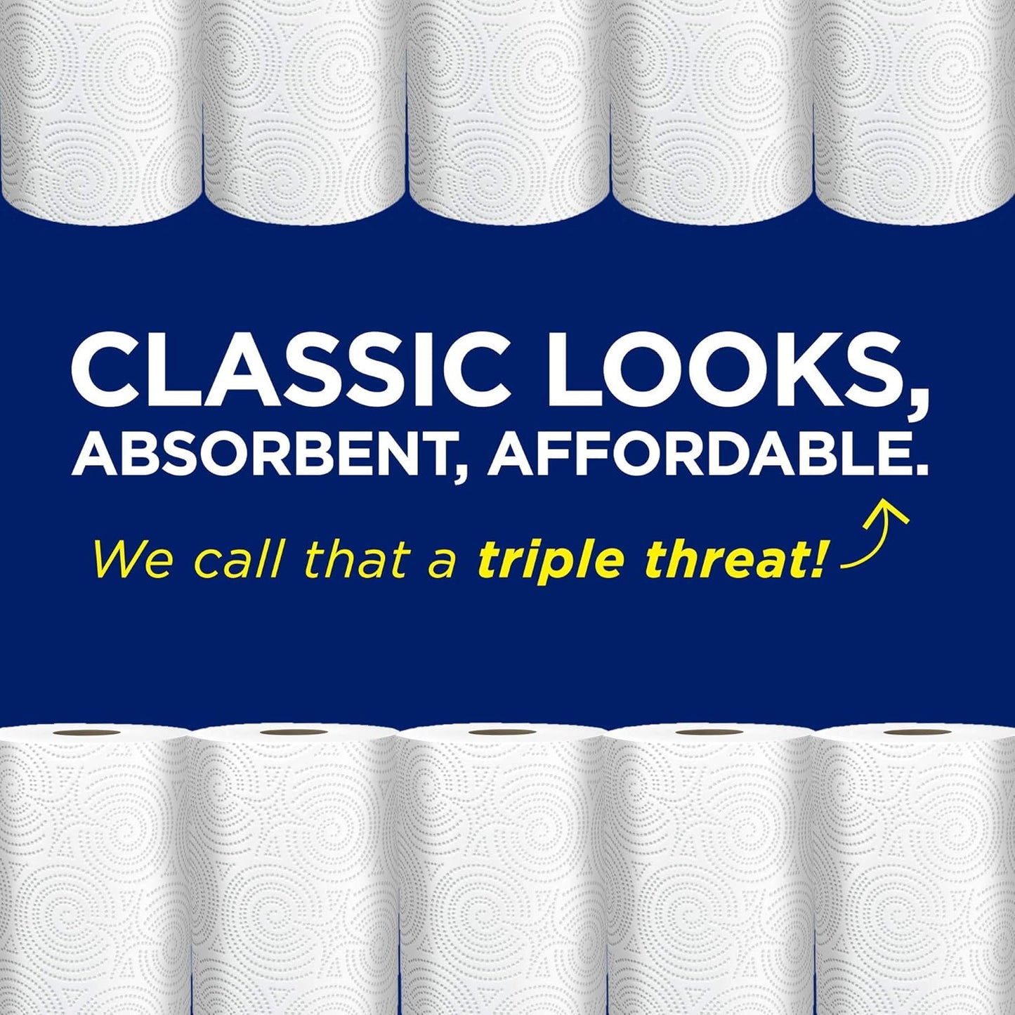 Sparkle Pick-A-Size Paper Towels, 6 Double Rolls (660 Sheets Total) - Strong 2-Ply Towels for Kitchen Cleanup and Everyday Messes