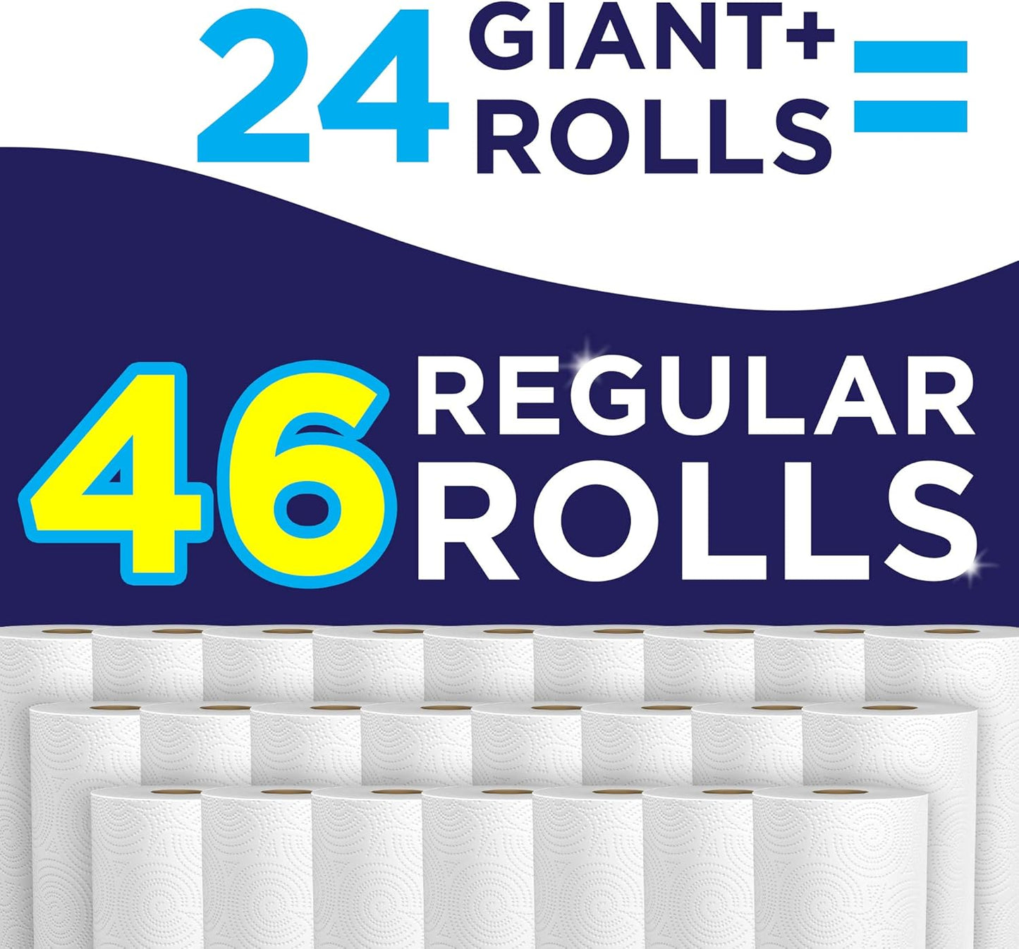 Sparkle Pick-A-Size Paper Towels, 6 Double Rolls (660 Sheets Total) - Strong 2-Ply Towels for Kitchen Cleanup and Everyday Messes