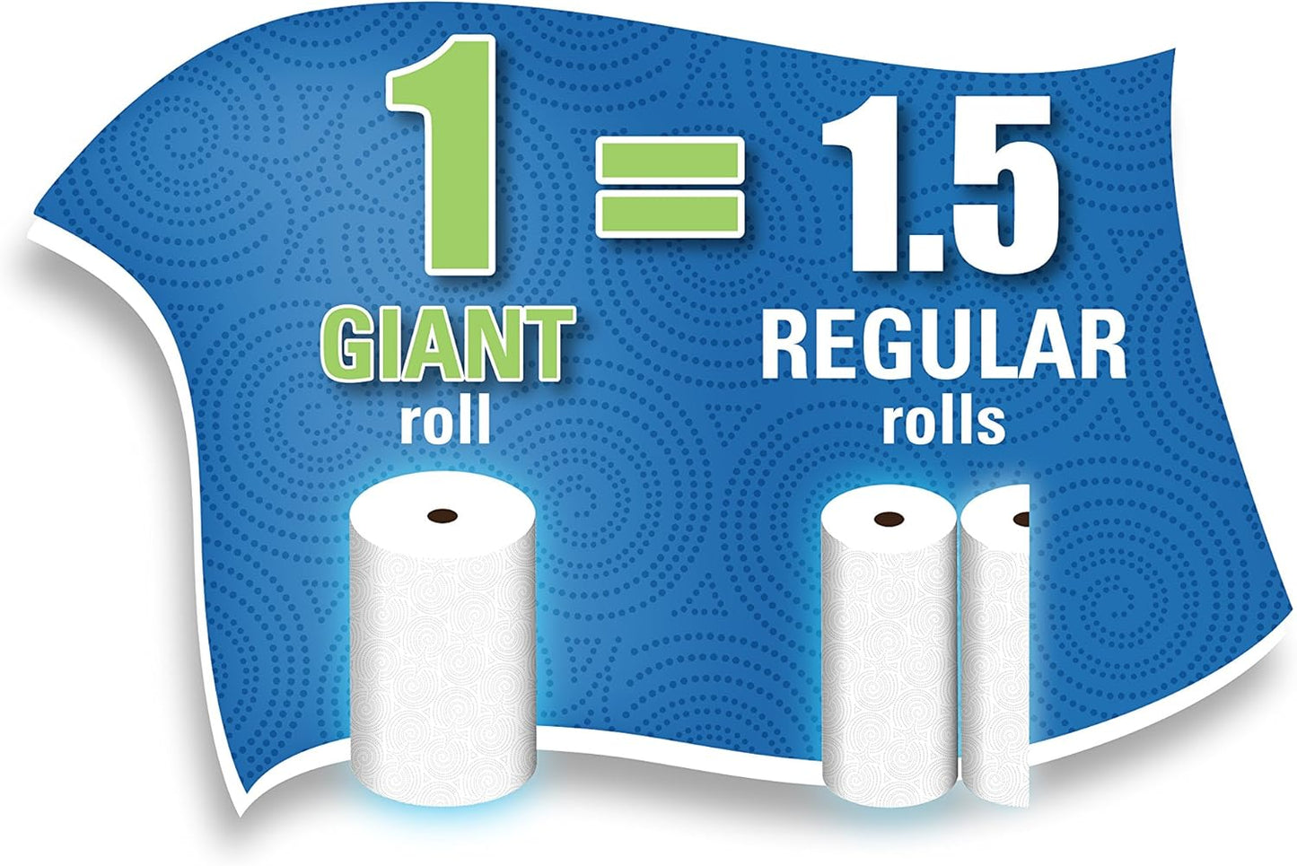 Sparkle Pick-A-Size Paper Towels, 6 Double Rolls (660 Sheets Total) - Strong 2-Ply Towels for Kitchen Cleanup and Everyday Messes