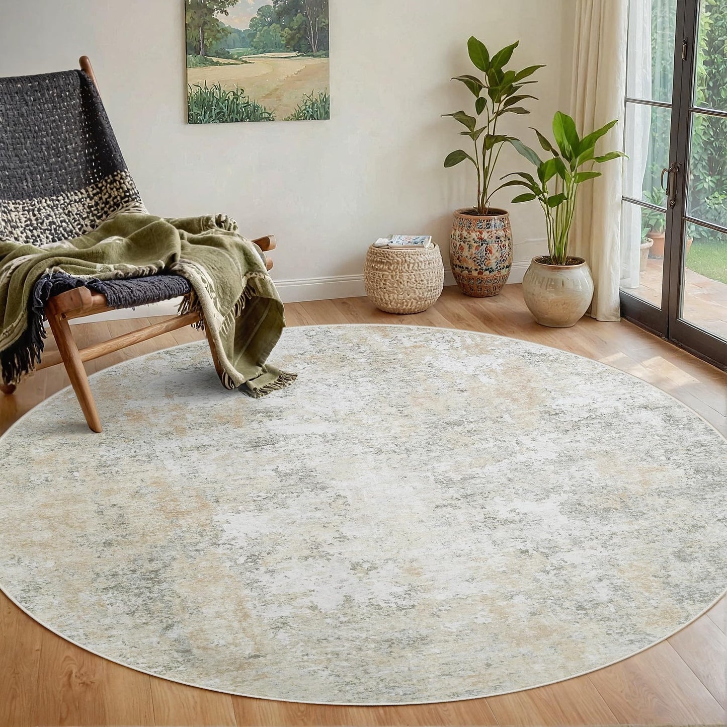 9x12 Area Rugs for Living Room Washable: Abstract Large Rug for Dining Room Bedroom Carpet Non Slip 9 by 12 Indoor Modern Nursery Home Office Blue Grey