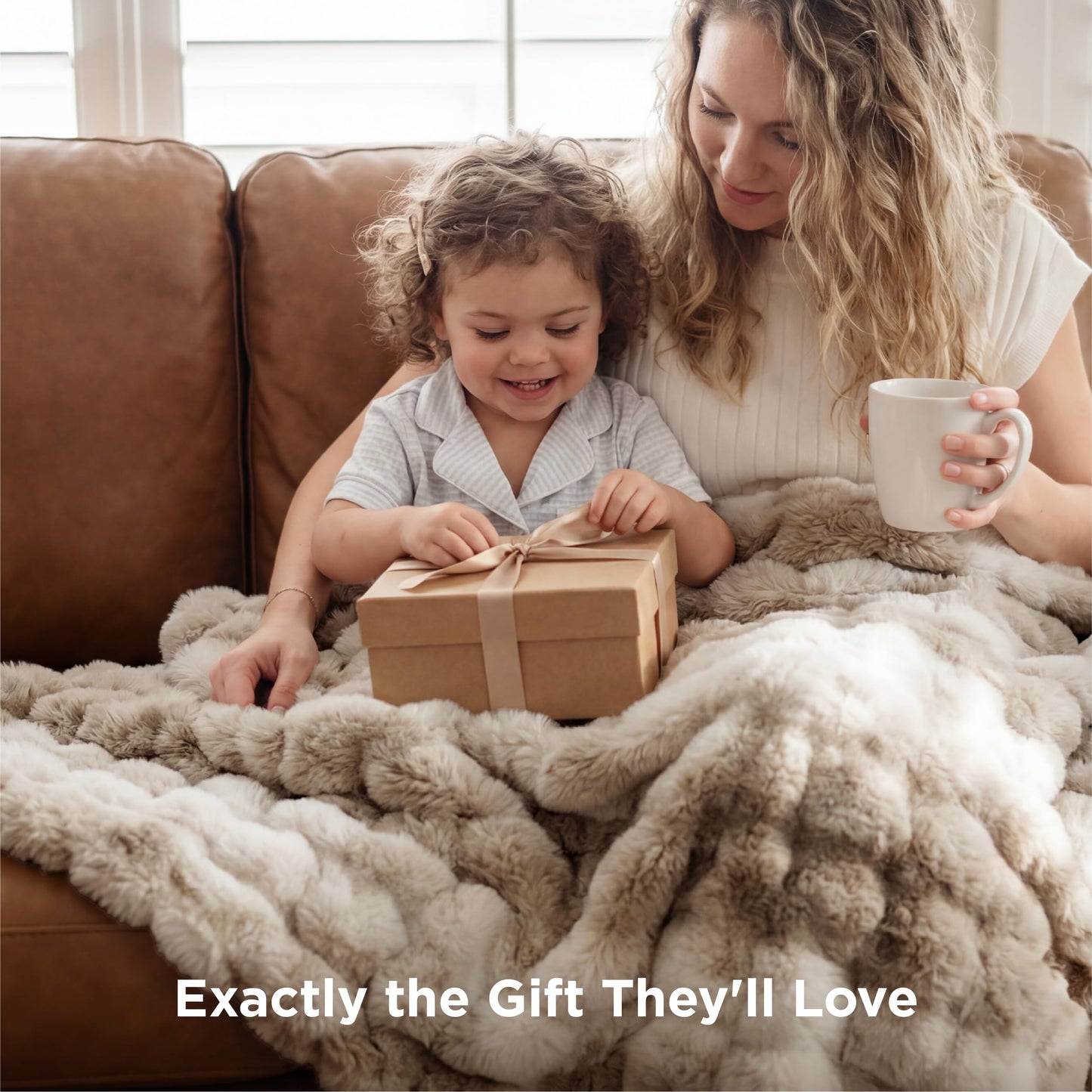 Bedsure GentleSoft Fluffy Fuzzy Tie-dye Taupe Throw Blanket for Bed, Soft Cozy Fleece Faux Fur Blanket for Couch, Taupe Room Decor Minky Velvet Sofa Cover, Women Gifts Thick Warm Plush Winter Bedding
