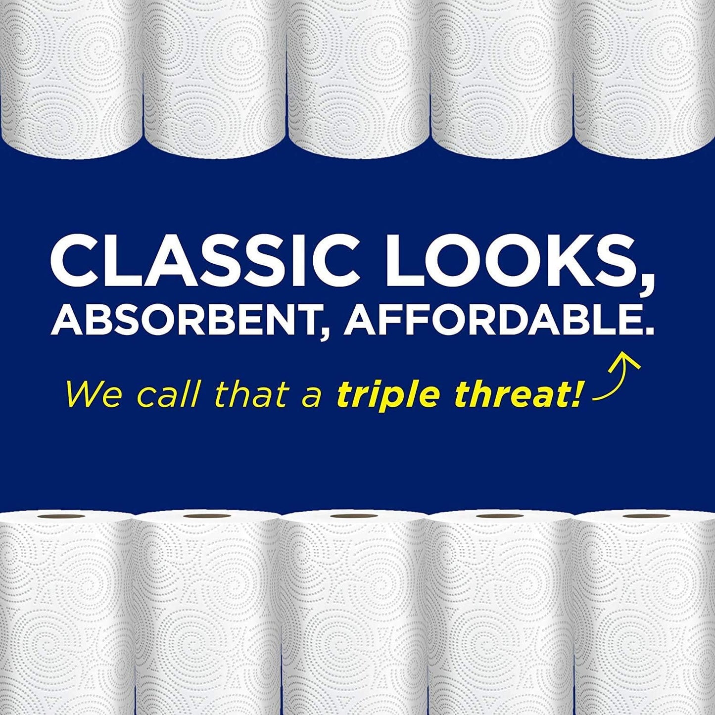 Sparkle Pick-A-Size Paper Towels, 6 Double Rolls (660 Sheets Total) - Strong 2-Ply Towels for Kitchen Cleanup and Everyday Messes