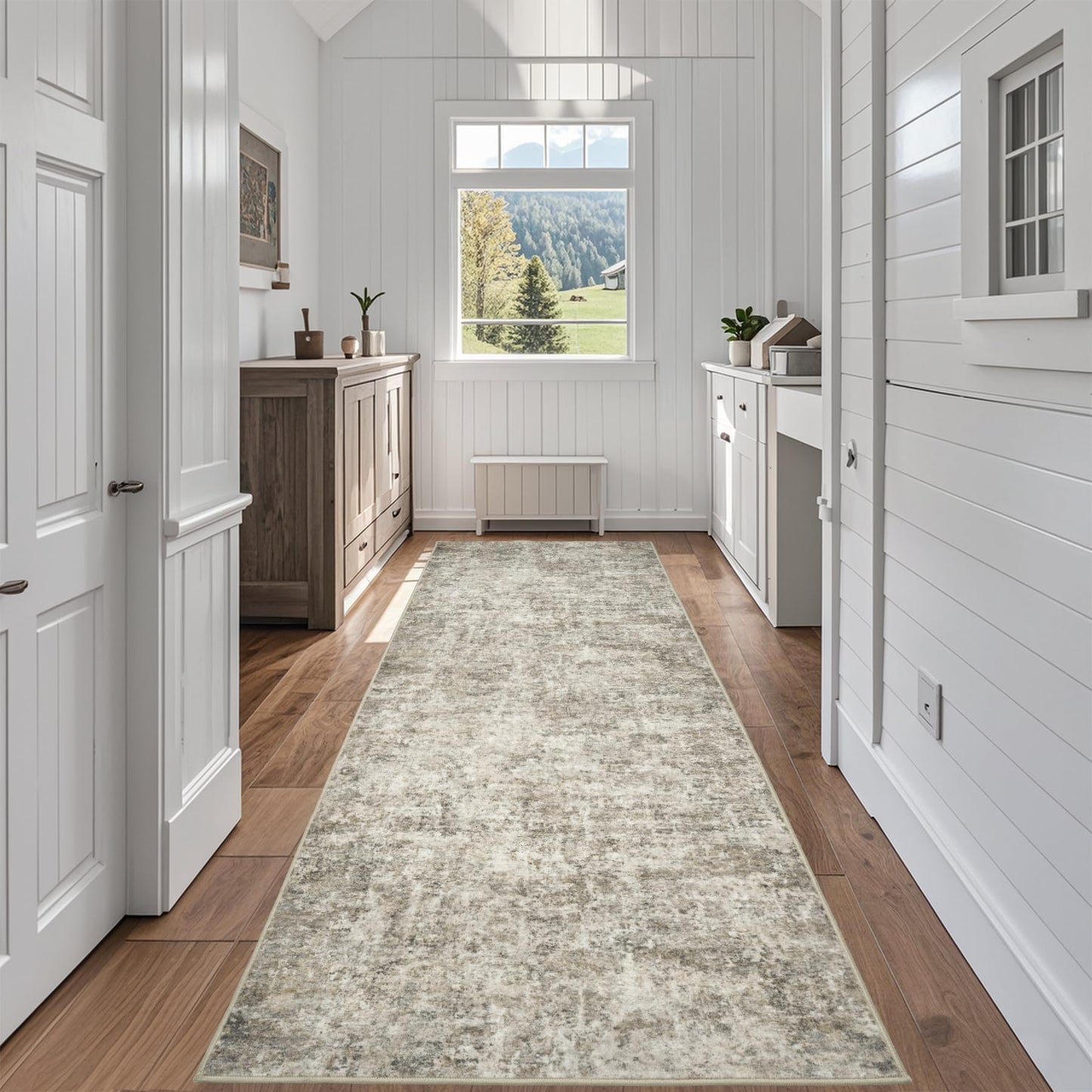 9x12 Area Rugs for Living Room Washable: Abstract Large Rug for Dining Room Bedroom Carpet Non Slip 9 by 12 Indoor Modern Nursery Home Office Blue Grey