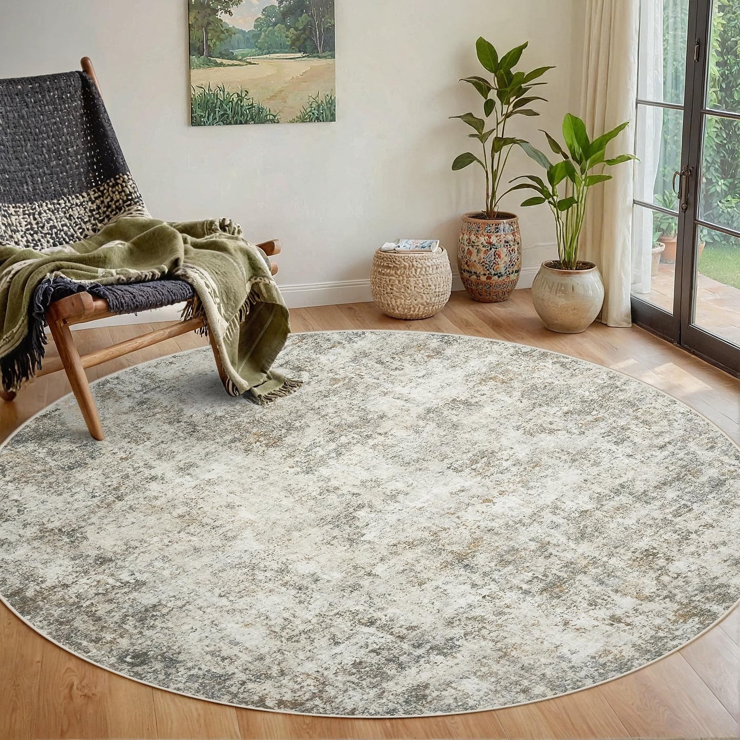 9x12 Area Rugs for Living Room Washable: Abstract Large Rug for Dining Room Bedroom Carpet Non Slip 9 by 12 Indoor Modern Nursery Home Office Blue Grey